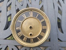 Antique French clock engraved marble dial and gilt bezel 102mm clockmakers spare