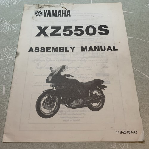 Yamaha xz550 assembly - yamaha, s