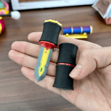 EDC Bamboo Sword Tai Chi Fidget Spinner Magnetic Ejection Push Card Decompressio