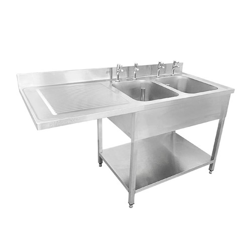 Stainless sink double bowl - sink,