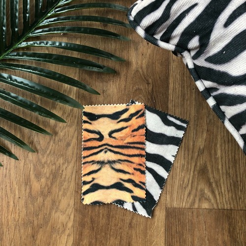 Exotic animal print velour - animal,