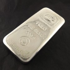 1 Kilo ABC Mint 999.5 Purity Silver Bullion Investor Ingot Bar With Certificate
