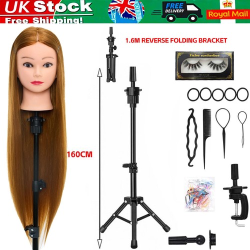 Training head real hair - 24",