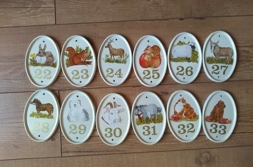 1980s handpainted ceramic