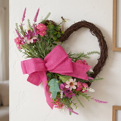 Artificial lavender heart - lavender,