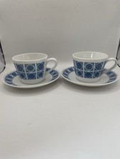 2 X Cups Saucers Royal Tuscan