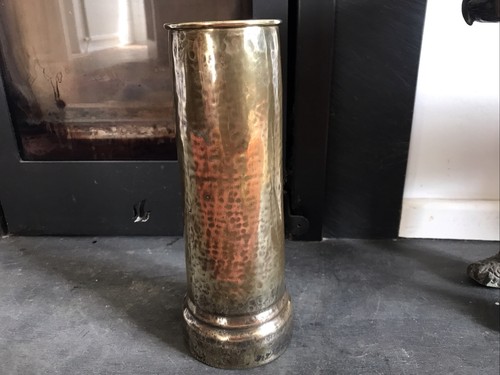 Trench art shell case vase - shell,