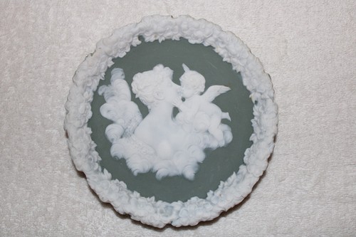 Cupid and lady jasperware - and,