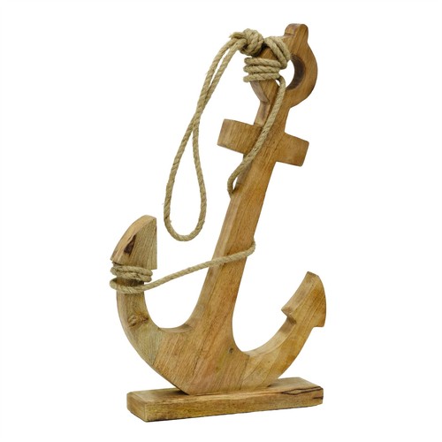 Wooden ships anchor ornament - ships, |