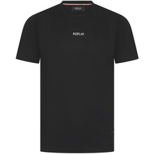 Replay Printed Logo T-Shirt | Black | S, M, L, XL, XXL, 3XL