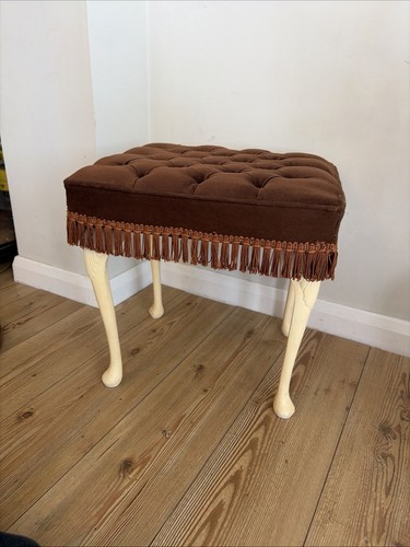 Vintage brown velvet - vintage, tufted