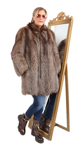 Us5818 real silver fox fur - us5818,