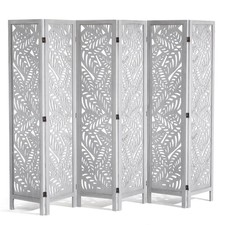 Wood Room Divider, 6 Panel