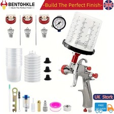 Car Gravity Airbrush Painting Gun R500 LVLP Air Spray Gun 1.3/1.7/2.0mm Nozzles