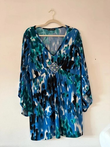 Vintage kaleidoscope blue - vintage,