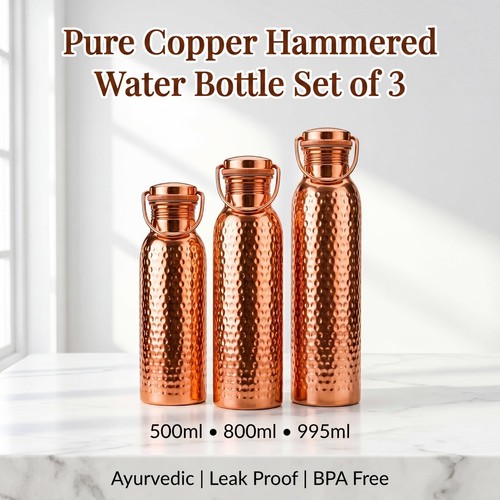 Pure copper water bottle - pure,