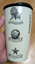 Starbucks 2017 Ceramic Travel Mug Tumbler New York Cities Limited Rare Lid 12oz