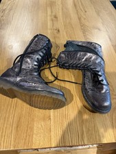 Doc Martens Mid Calf Bronze Metallic Boots.  Fabulous. Rare Excellent Condition