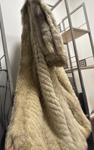 Women genuine fox - fur, long