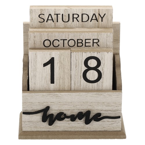 Vintage wood block perpetual - vintage,