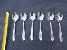 Set of 6 Vintage Stainless