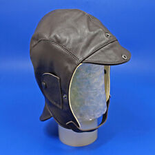 Leather motoring helmet - 'Spitfire' style, Vintage Car Driving Accessory
