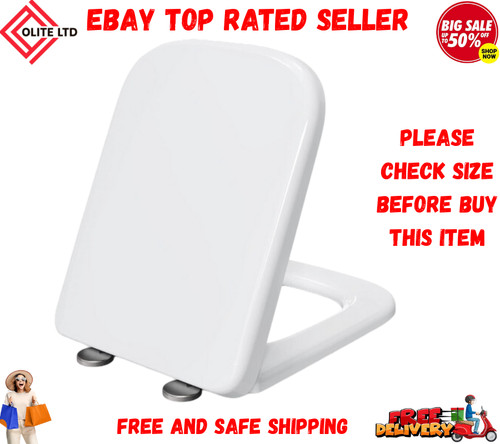 Universal square toilet seat - square,