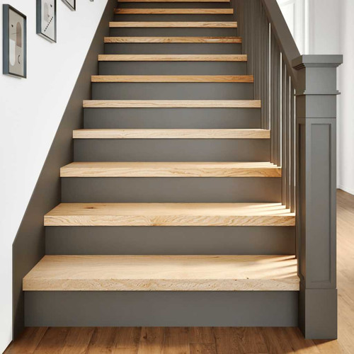 Stair treads solid oak - stair, natural