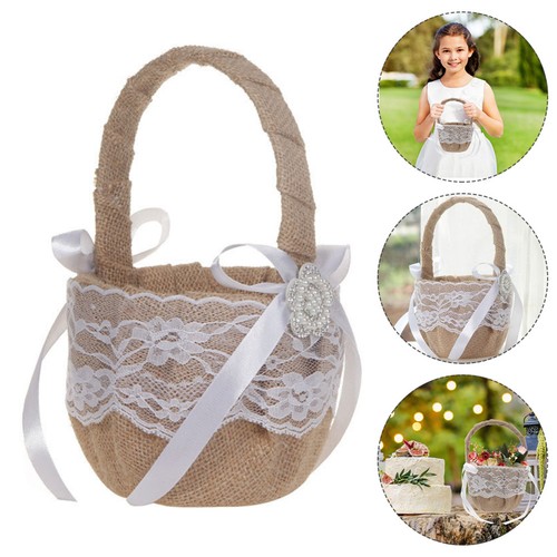 1pc weaving basket - basket, girl