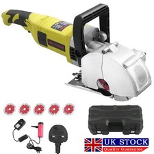 5'' Wall Chaser Slotting Machine 4000W Wall Groove Cutting Concrete Saw UK Plug