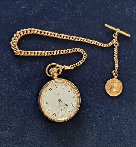 9ct rose gold pocket watch - 9ct,