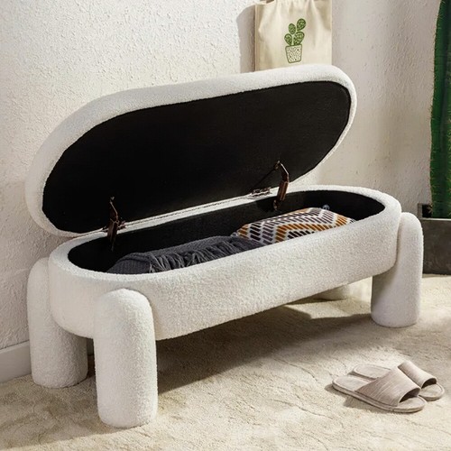 Ottoman storage stool teddy - ottoman,