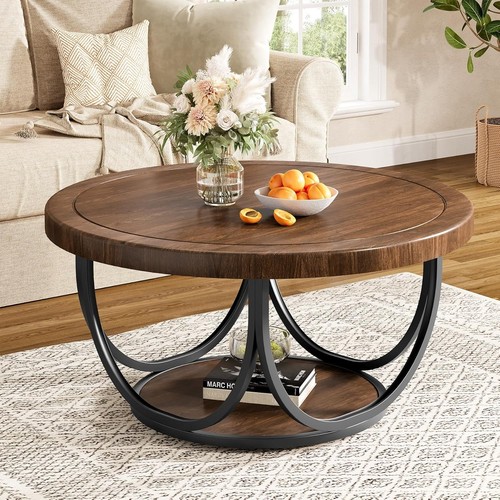 Inch round wood - round, coffee