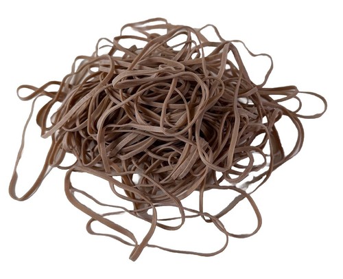 Elastic natural rubber bands - natural,