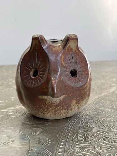 Vintage studio pottery owl - vintage,