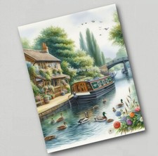 Fridge Magnet Canal Barge