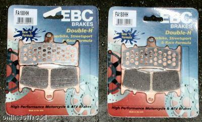 Front brake pads zx6r rr - pads,