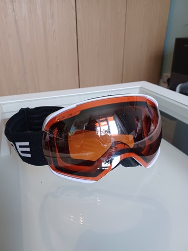 Sphere brown snow ski - snow, goggles