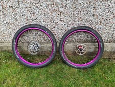 Halo Sas 24 Inch Mountain Bike Dirt Jump Park Dj Wheelset Anodized Purple Rims
