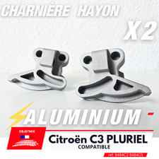 Kit 2 aluminium tailgate hinges - Citroen C3 plural - left & right