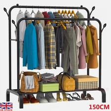 Heavy Duty Double Clothes Rail