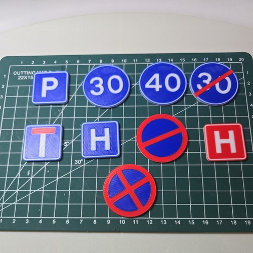 Road signs toy printed - toy,