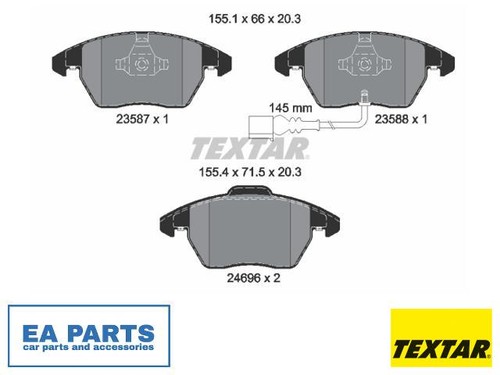 Brake pad set disc - pad, for