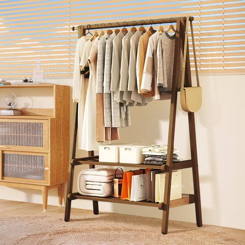 Foldable bamboo wood clothes - bamboo,