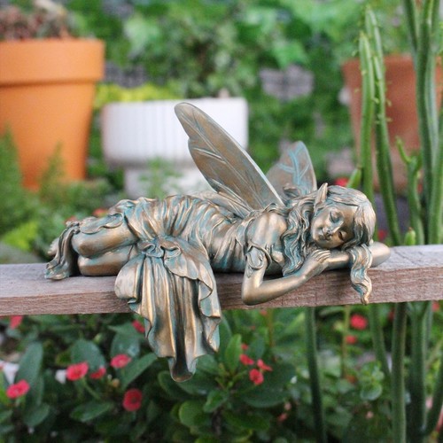 Flower fairy resin garden - flower,