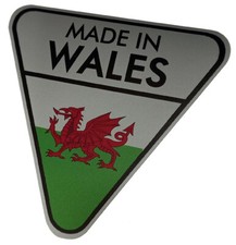 Made in Wales Silver Sticker - Gilbern GT Invader Rugby Cheese Gavin & Stacey