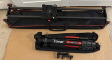 Neewer 31.5" Camera Slider Carbon Fiber with Carrying Case and Zomei q111 tripod