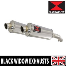 YAMAHA FJR1300 2001-2005 Exhaust Silencers 300mm Oval End Cans 300SS