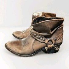 Vintage River Island Cowboy Boots Size 6 Leather