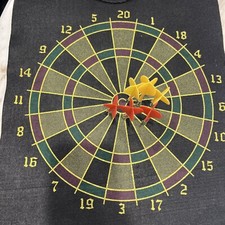 17" Magnetic Dartboard Dart Board with 6 Darts Large Safety Dartboard